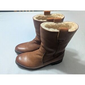 Blackstone‎ Boots Fleece Lined Tan Goodyear Welted Leather Sz 41 Mens 8 Topstich